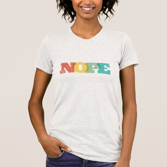 Nope T-tröja Tee (Framsida)