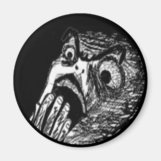 Nope tecknad ansikte magnet