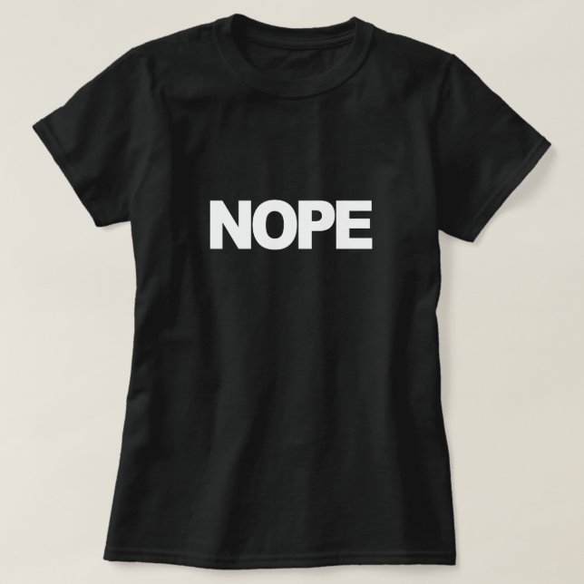 NOPE TEE (Design framsida)