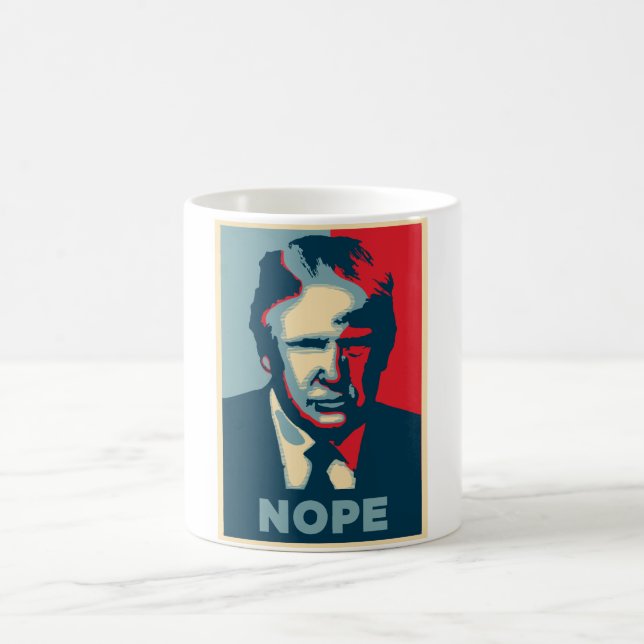 nope trump gay kaffemugg (Center)
