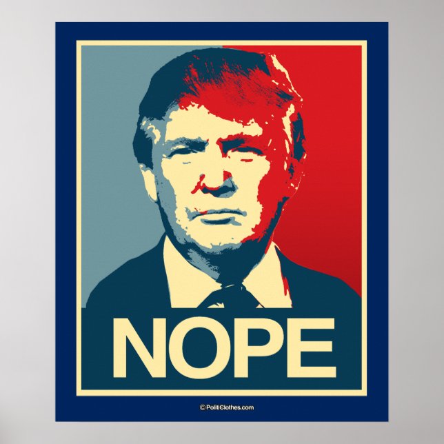 NOPE TRUMP POSTER (Framsidan)