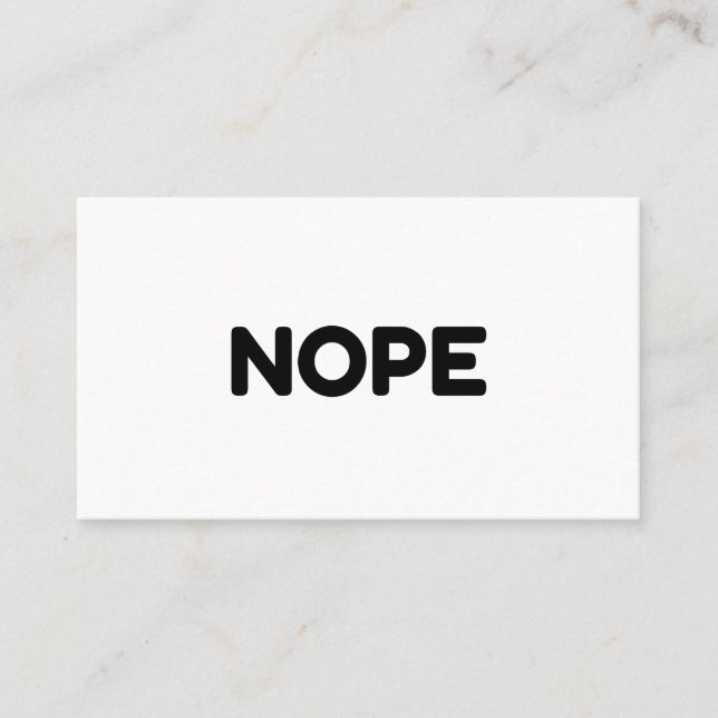 NOPE VISITKORT (Framsida)