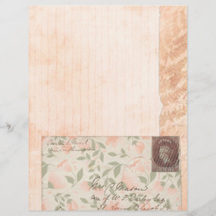 Noppig Persikorosa Scrapbookpapper