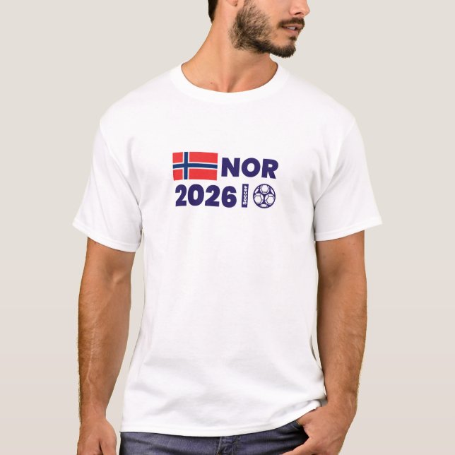 NOR 2026 Soccer T Shirt (Framsida)