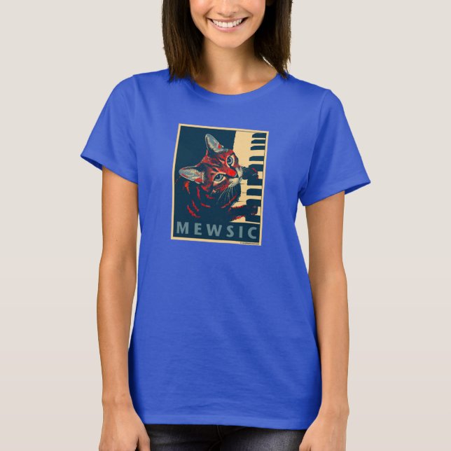 Nora #003 (Mewsic - mörk) Tee Shirt (Framsida)