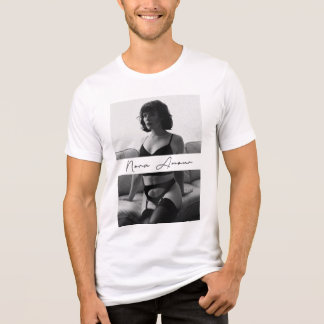 Nora Amour B&W T-Shirt, Svart Text T Shirt