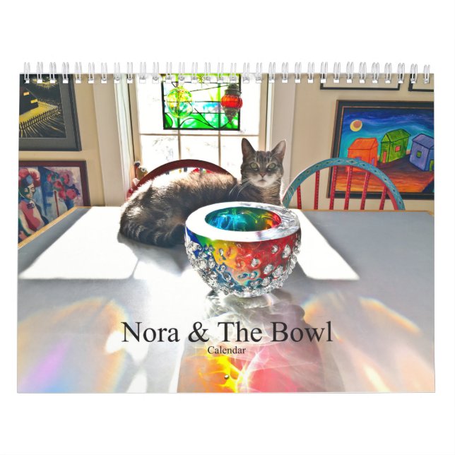 Nora Kalendern för Piano-katten"Nora & Bowl" Kalender (Omslag)