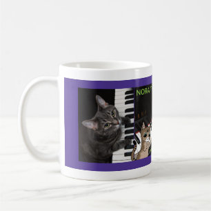 Nora Piano Cat Kaffemugg