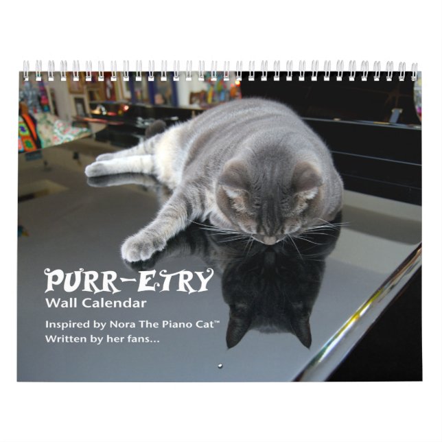 Nora Piano Cat Purr Kalender (Omslag)