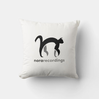 nora recordings logo white クッション kudde