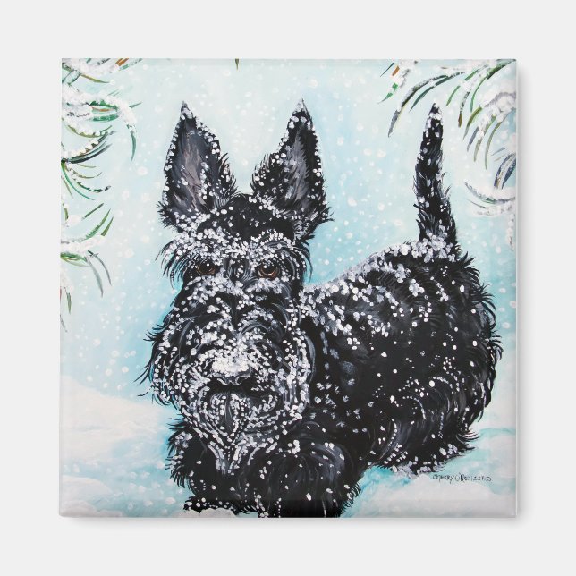 Nora Scottish Terrier Magnet (Framsidan)