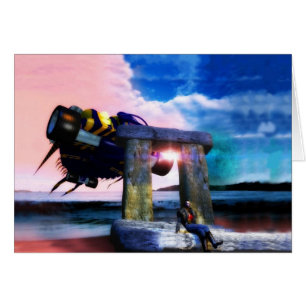 NORA, TILLBAKA TILL FRAMTIDEN ,Science fiction,Sci Hälsningskort