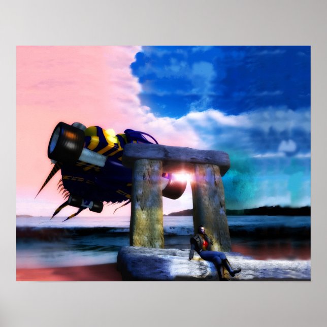 NORA, TILLBAKA TILL FRAMTIDEN ,Science Fiction,Sci Poster (Framsidan)