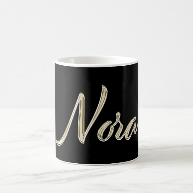 Nora white gold Handwriting Tasse Kaffeetasse Kaffemugg (Center)
