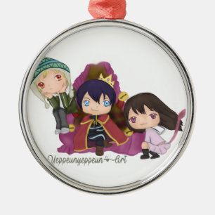 Noragami ~ Yato Hiyori Yukine Julgransprydnad Metall