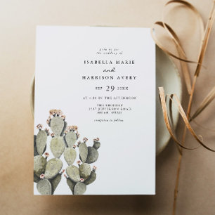 Norah - Bohemian Prickly Pear Cactus Desert Inbjudningar