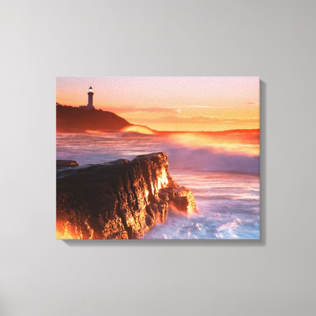 Norah Head Lighthouse | Soldiers Beach, Australien Canvastryck (Framsida)