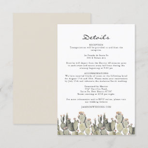 Norah - prickly Pear Cactus Bohemian-informationsk Inbjudningar