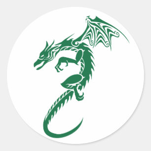 Norbert Grönten Dragon Runt Klistermärke