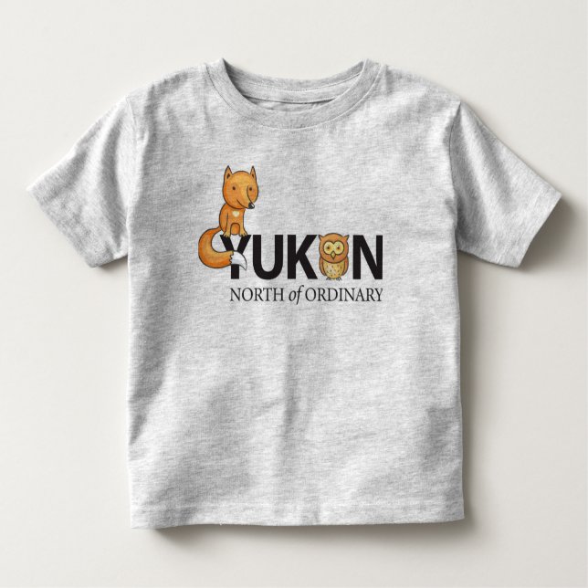 Nord av för ugglasmåbarn för det vanliga den t-shirt (Framsida)