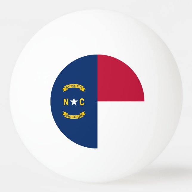 Nord-Carolinas statsflagga Pingisboll (Framsidan)