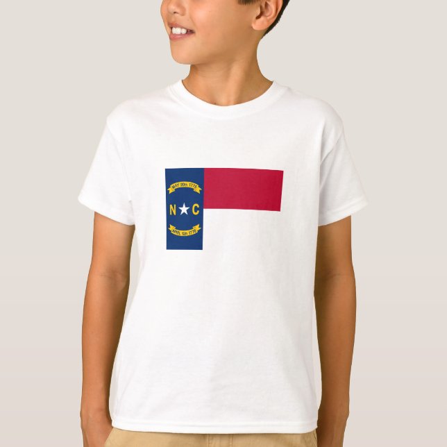 Nord-Carolinas statsflagga T Shirt (Framsida)
