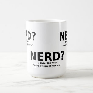 Nörd Eller Mer Intelligent Rolig Mugg