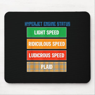 Nörd Geek Hyperjet Motorstatus Design Musmatta