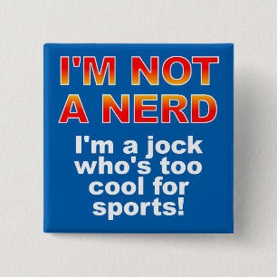 Nörd Jocke Rolig Knapp Märke Pin