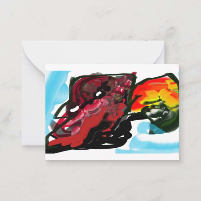 Nord Kardinal Autumn joy Anteckningskort (Framsida)