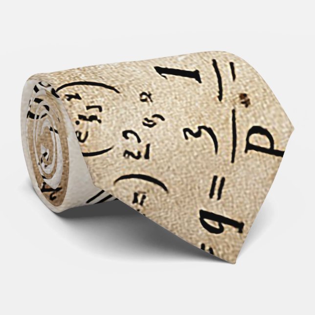 Nörd Nisse Matematikekvationer Matematiklärare Slips (Rullad)