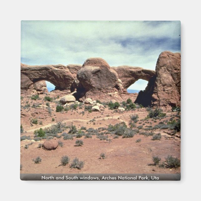 Nord- och sydfönster, Arches National Park, Uta Magnet (Framsidan)