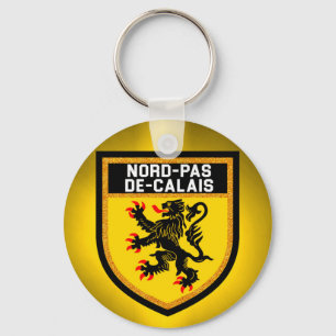Nord-Pas-de-Calais-Flagga Nyckelring