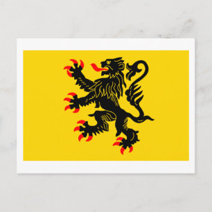 Nord-Pas-de-Calais-flagga Vykort