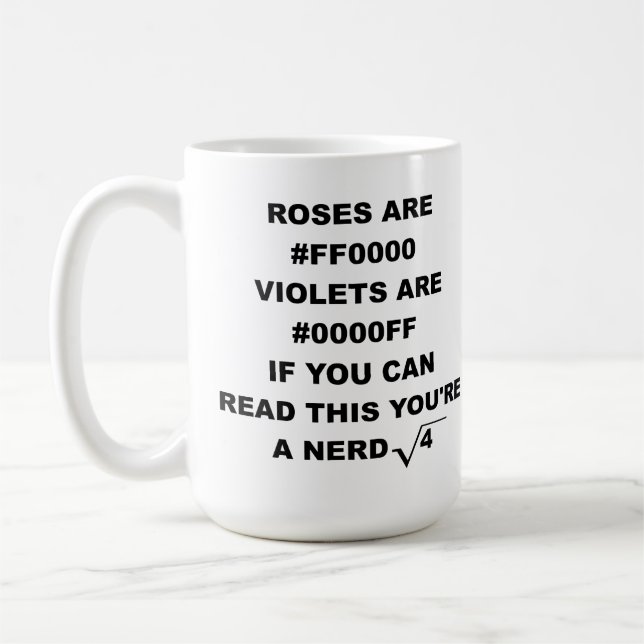 Nörd Poesi Rolig Mugg Humor (Vänster)