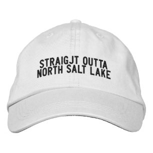 Nord Salt Lake Utah Hatt Broderad Keps