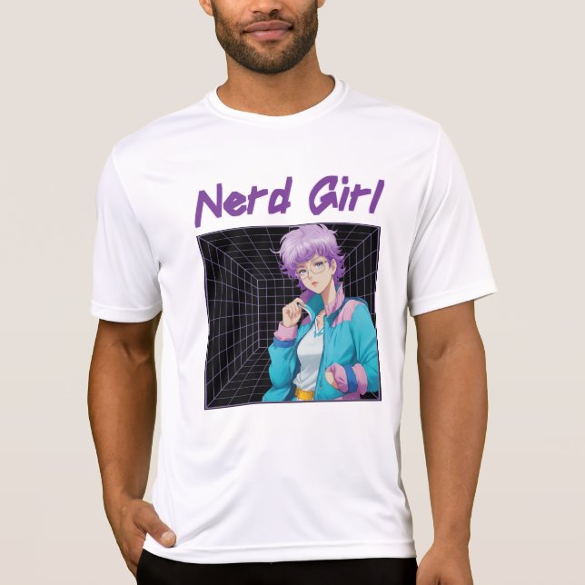 Nörd Tjej  T Shirt (Framsida)