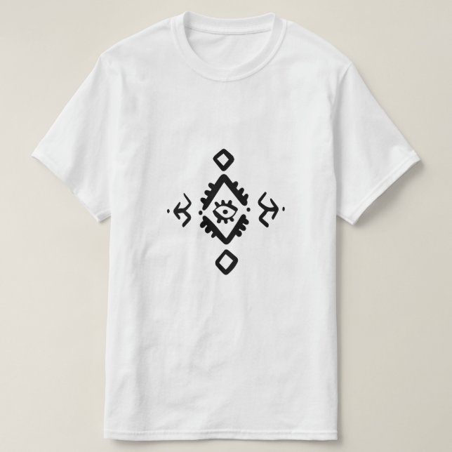 Nordafrikansk algeriska Amazigh Evil Öga T Shirt (Design framsida)