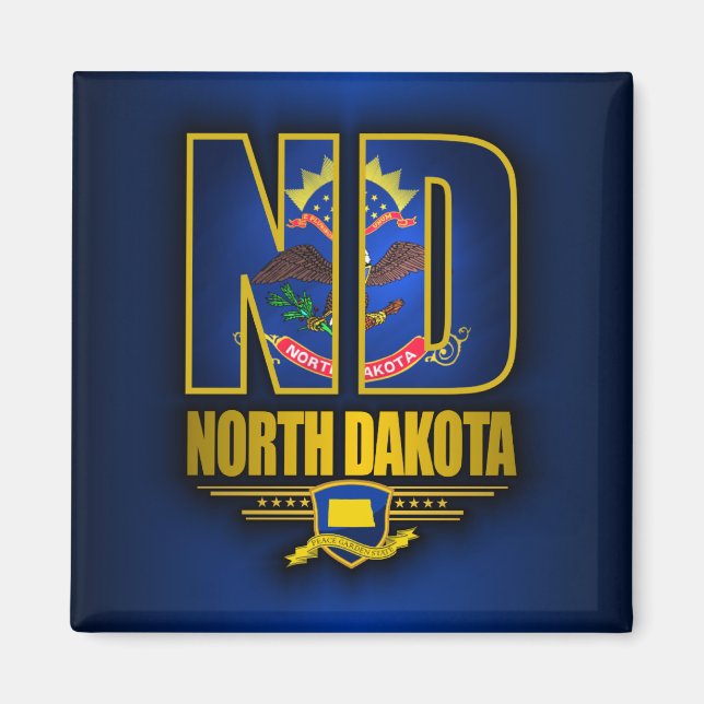 Nordakota (ND) Magnet (Framsidan)