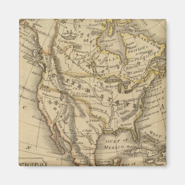 Nordamerika 10 magnet (Framsidan)