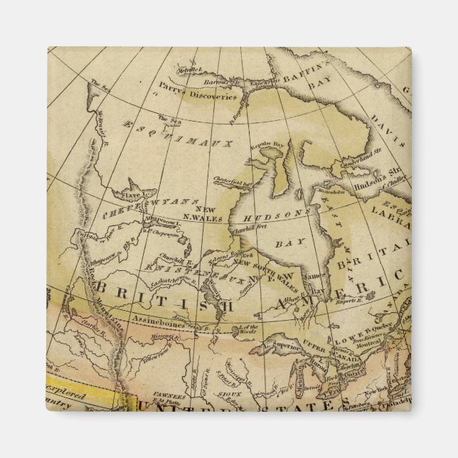 Nordamerika 10 magnet (Framsidan)