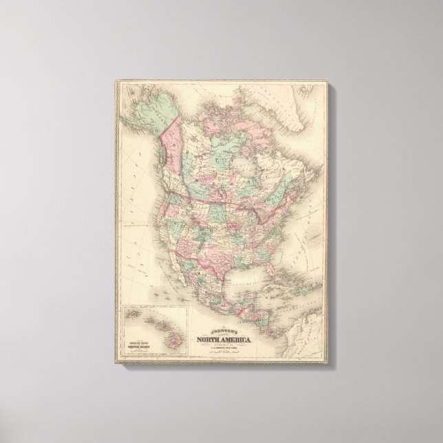 Nordamerika 14 canvastryck (Framsida)