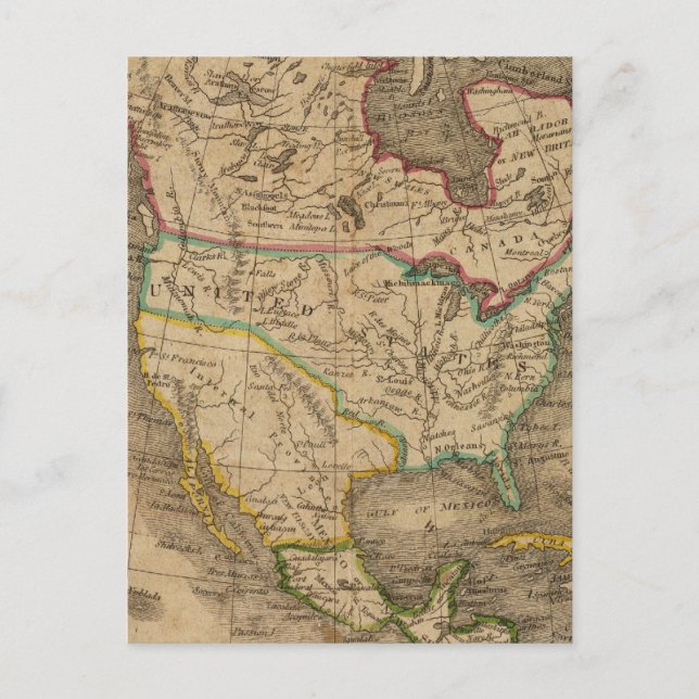 Nordamerika 14 vykort (Framsida)