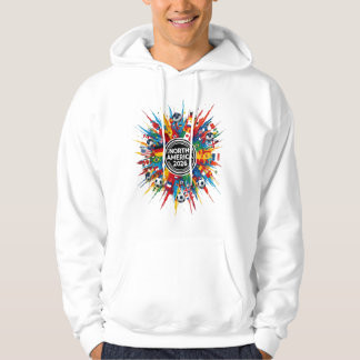 Nordamerika 2026 Internationell Fotbollsturnering Hoodie