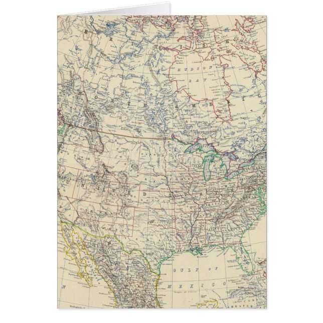 Nordamerika 20 hälsningskort (Framsidan)