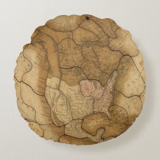 Nordamerika 29 2 rund kudde (Framsidan)