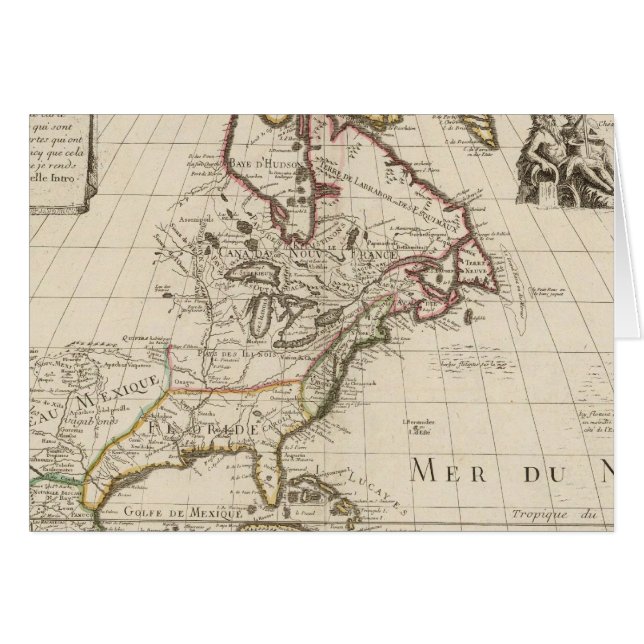 Nordamerika 2 hälsningskort (Framsidan Horizontal)