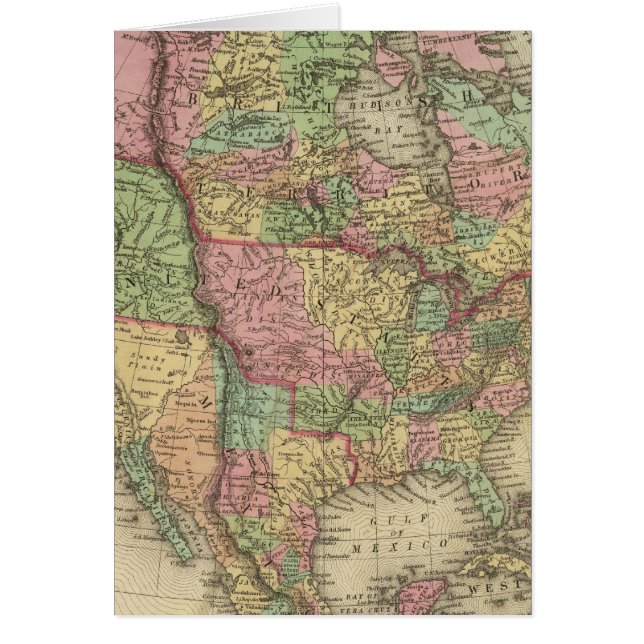 Nordamerika 31 hälsningskort (Framsidan)