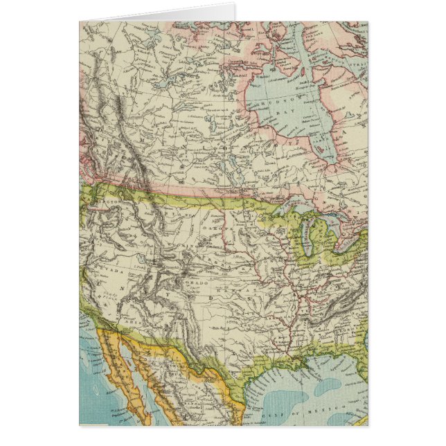 Nordamerika 34 hälsningskort (Framsidan)