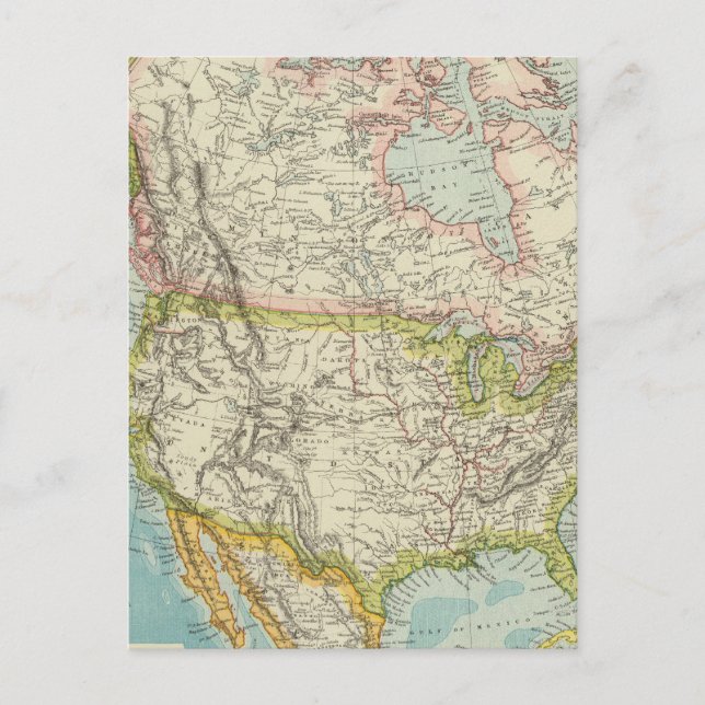 Nordamerika 34 vykort (Framsida)